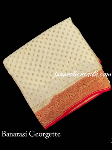 Pure Banarasi Crepe Silk Saree